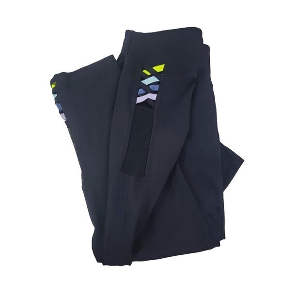 Fila Sport Live In Motion Women’s Size XS Black Yoga Capri Athletic Leggings - Picture 5 of 15